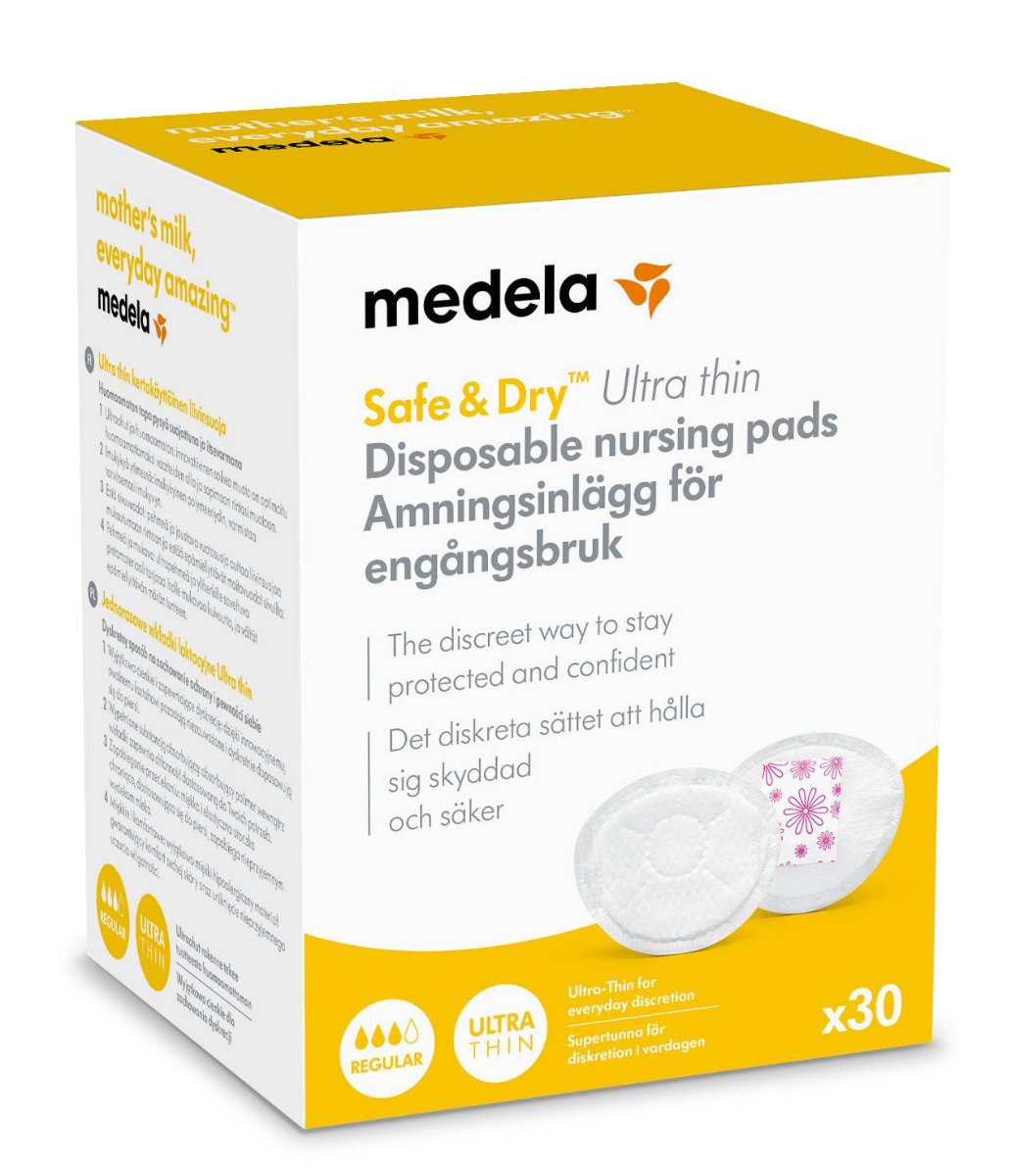 Medela Jednorazowe wkładki laktacyjne Safe & Dry Ultra thin - 30 sztuk