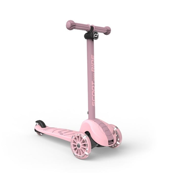 ScootandRide Highwaykick 3S Led - składana hulajnoga z systemem sterowania 2w1-Rose