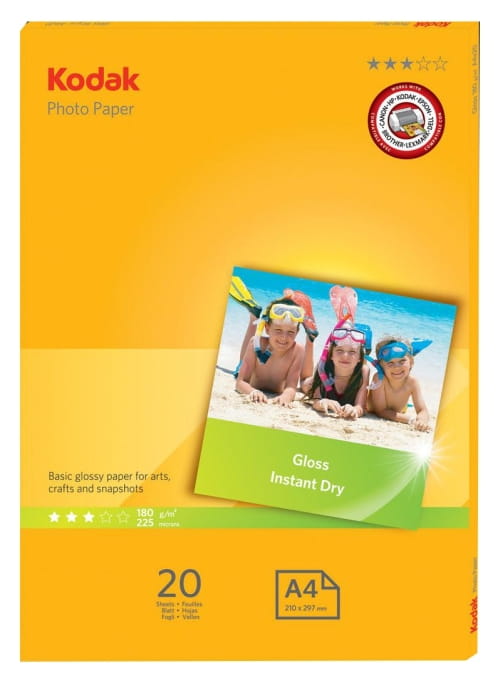 KODAK Papier 180gr/m op-20 A4 Glossy 5740-512 - Henryx24