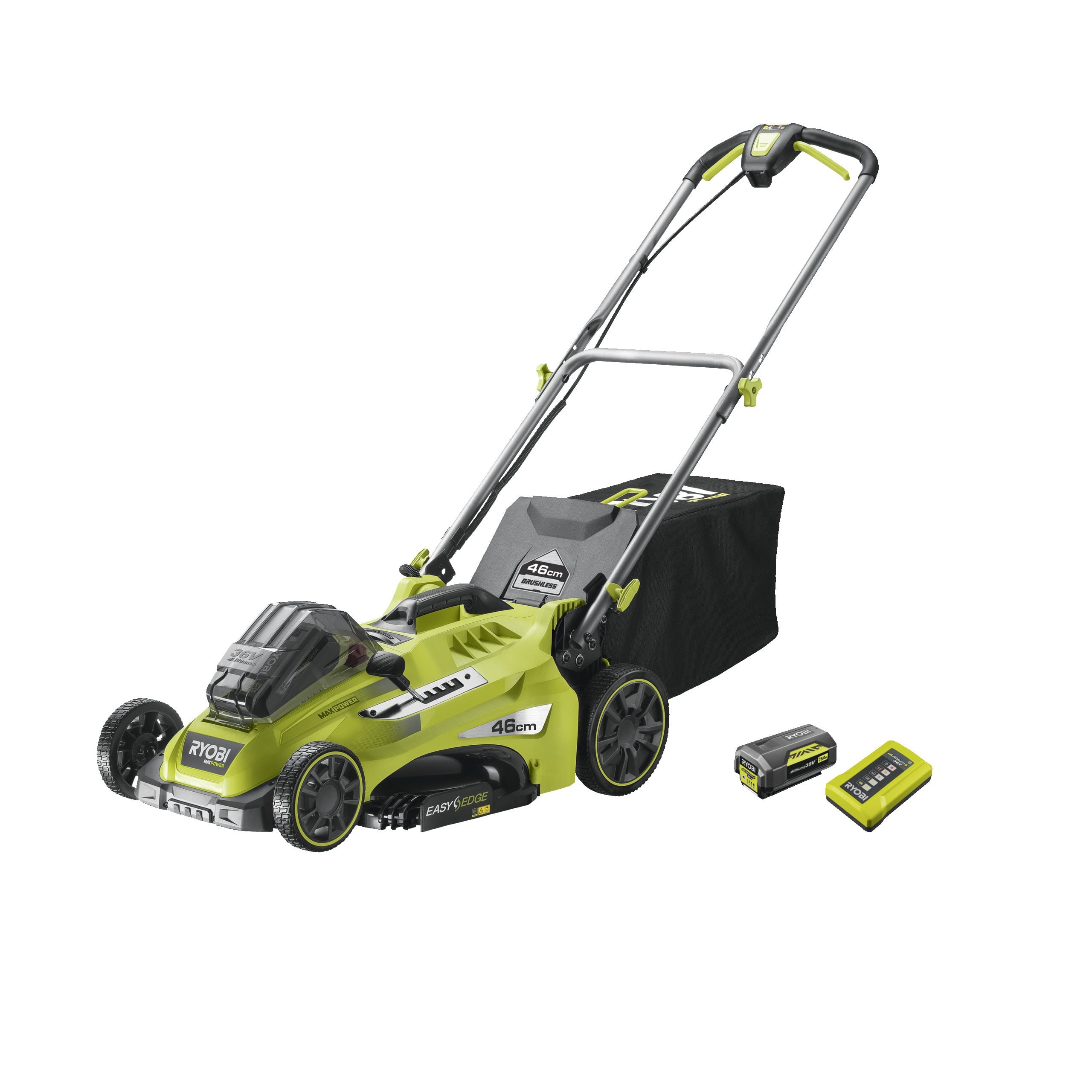 Kosiarka 46cm bezprzewodowa 36V MAX POWER ze wspomaganiem w zestawie z akumulatorem 5.0Ah