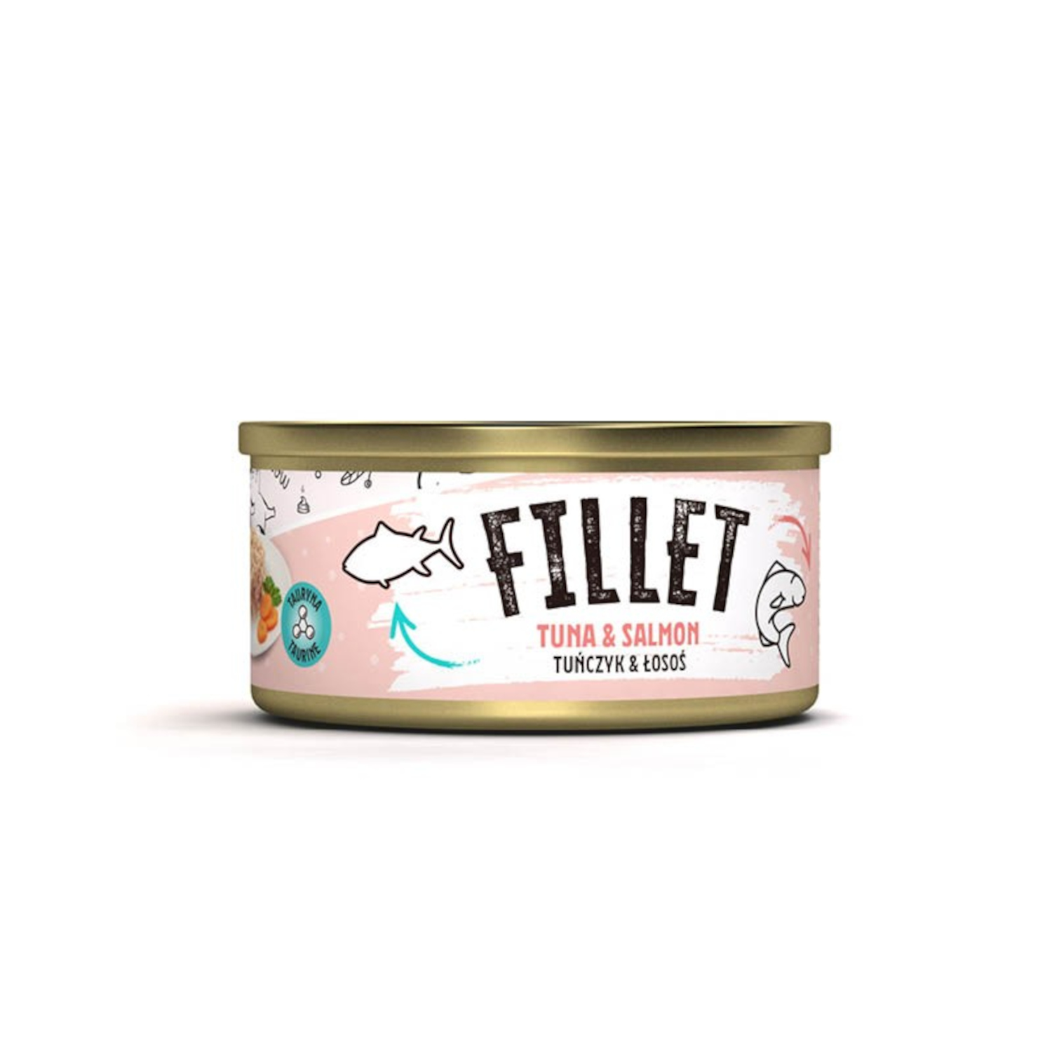 MR. BANDIT FILLET TUNA WITH SALMON - tuńczyk z łososiem w bulionie dla kota
