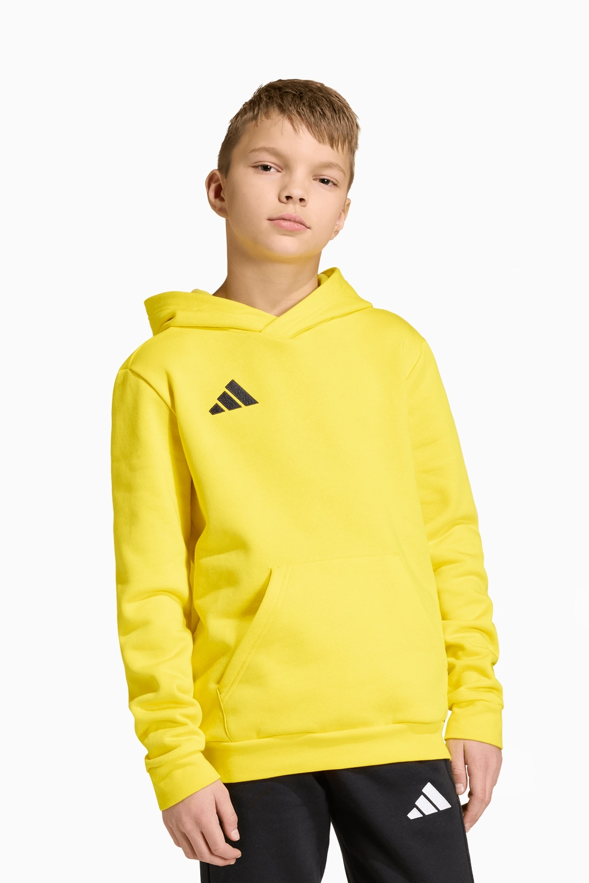 Bluza z kapturem adidas Entrada 26 Sweat Junior - Żółty