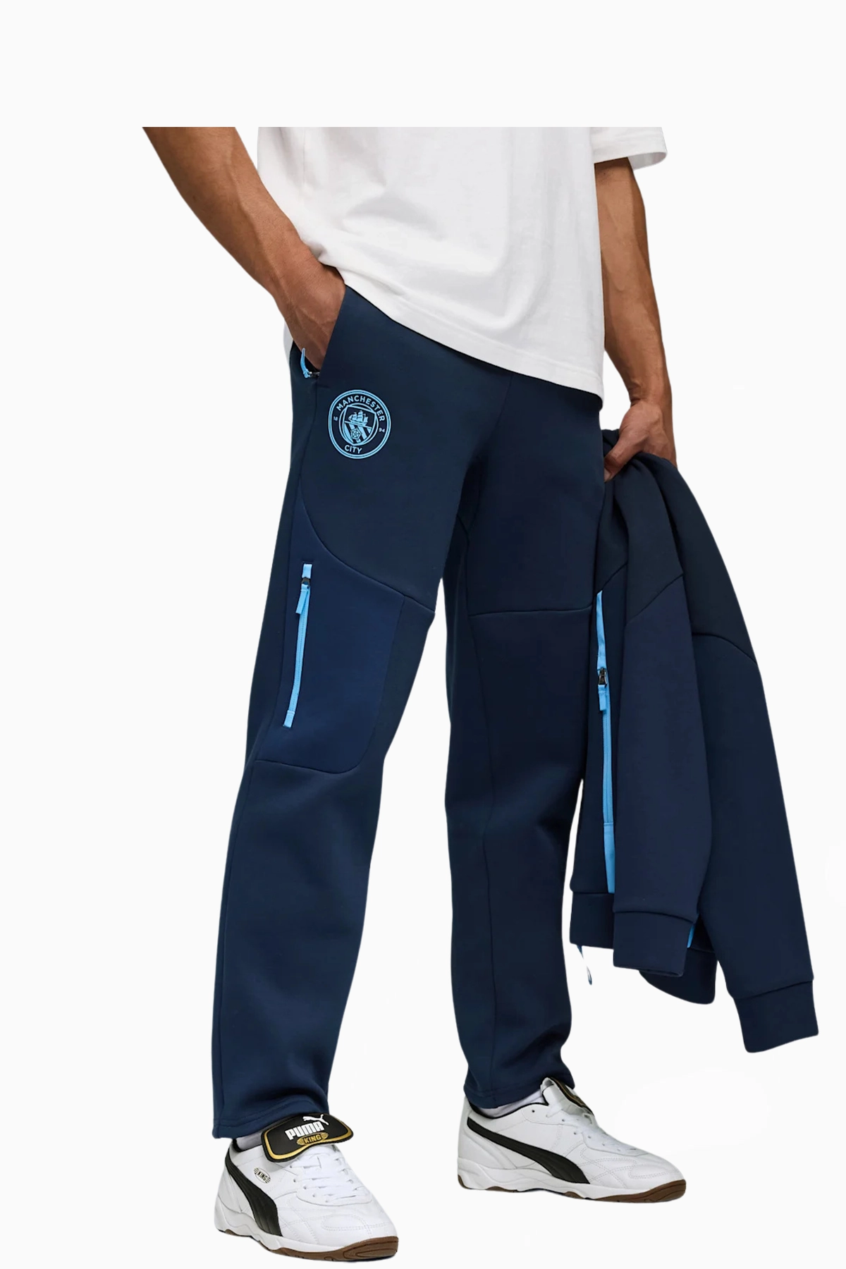 Spodnie Puma Manchester City 25/26 PUMATECH - Niebieski
