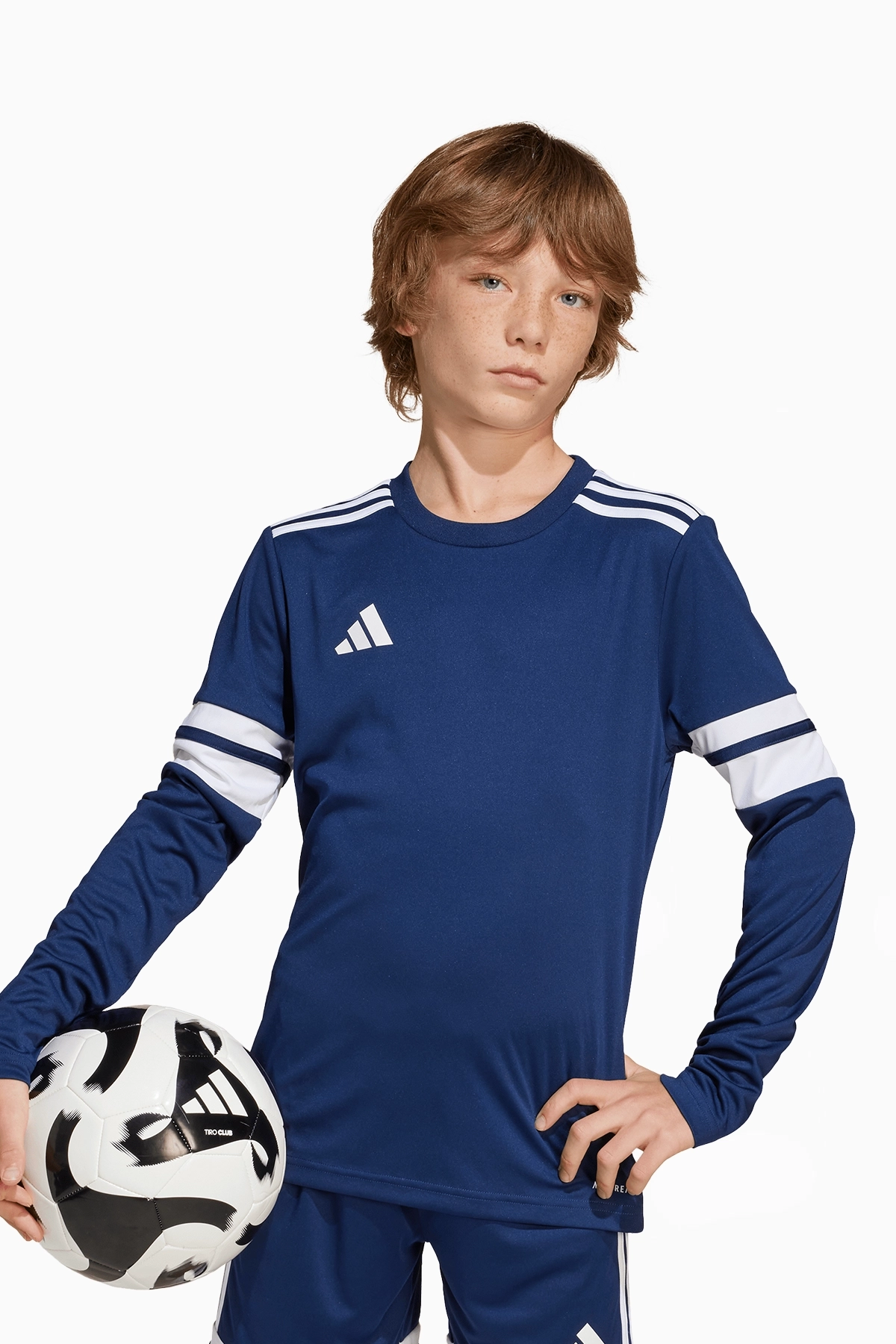 Koszulka z długim rękawem adidas Squadra 25 Junior - Granatowy