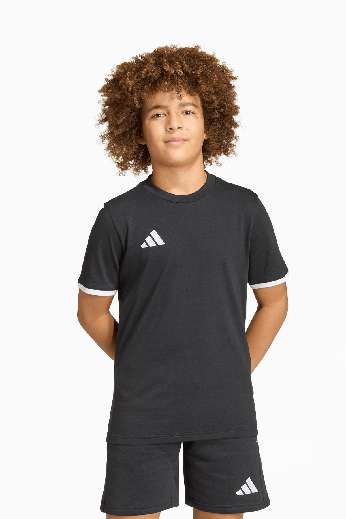 Koszulka adidas Entrada 26 Tee Junior - Czarny