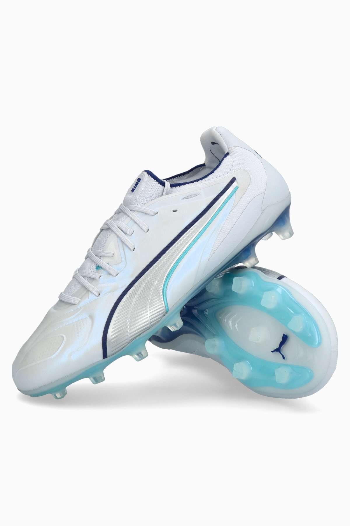 Korki Puma King 20 Ultimate FG/AG - Srebrny