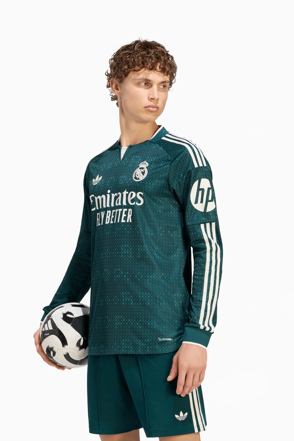 Koszulka z długim rękawem adidas Real Madryt 26/27 Wyjazdowa Authentic - Zielony