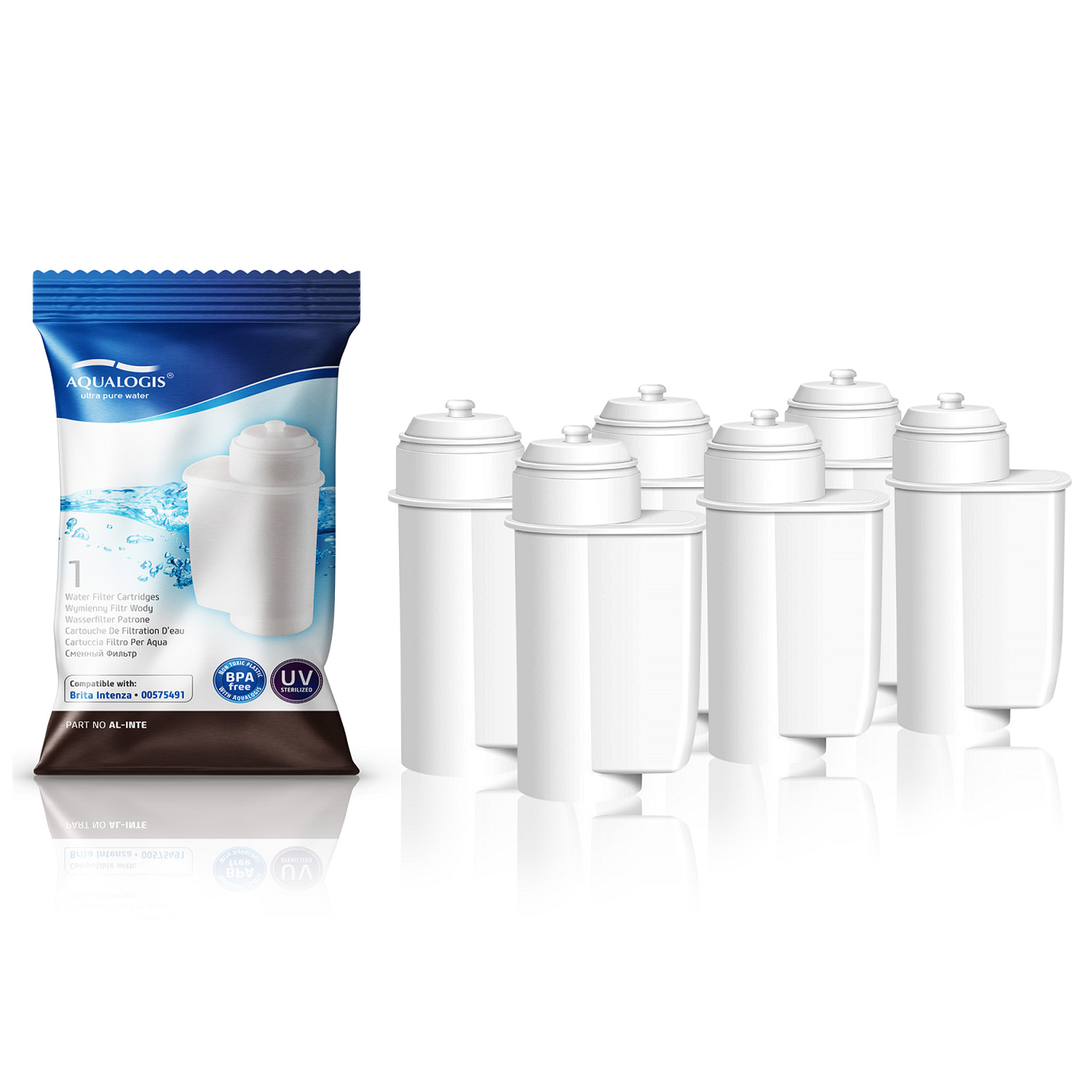 6x Aqualogis AL-INTE – Filtr Do Siemens EQ.3–EQ.9, Zamiennik TCZ7003 / Intenza