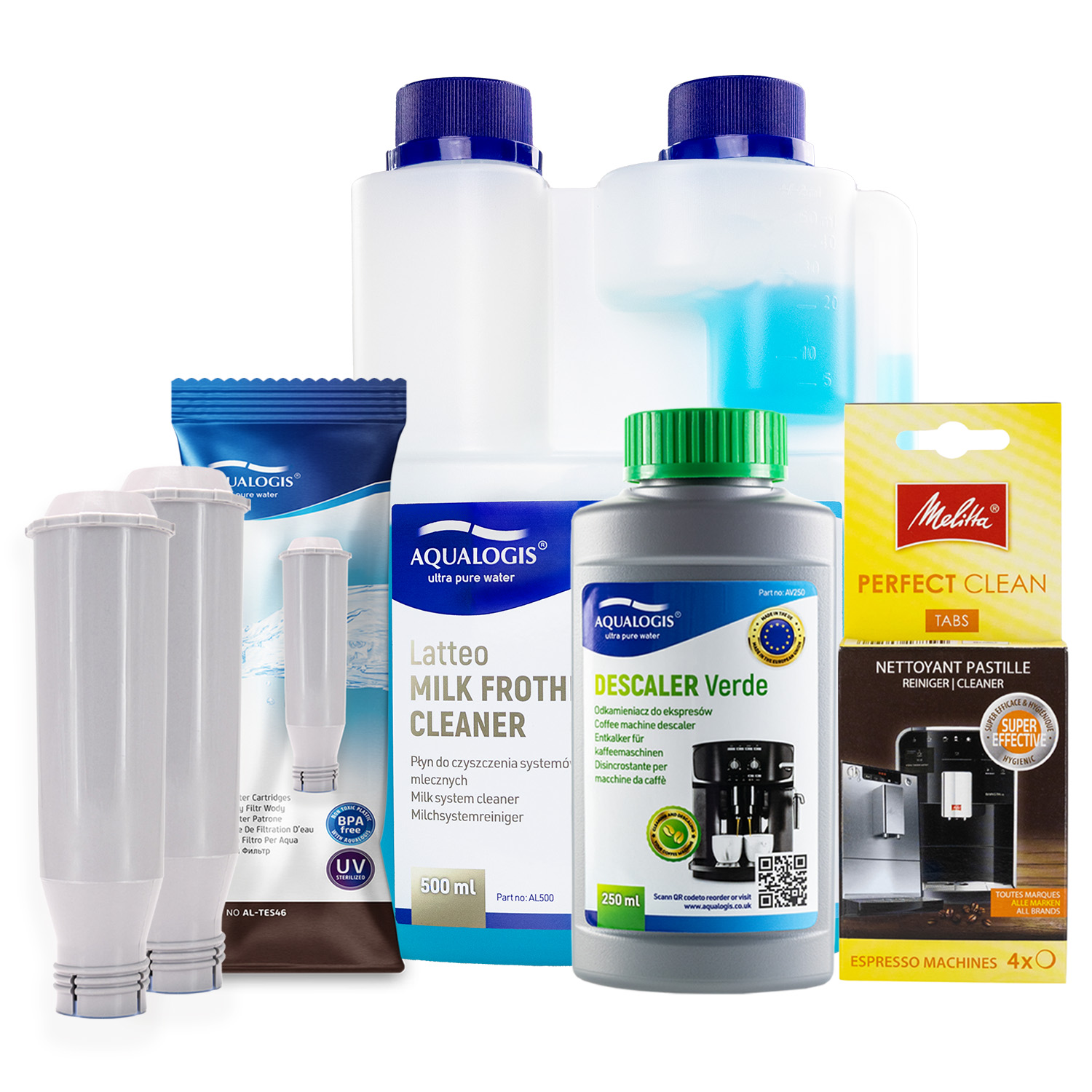 2x Filtr Do Ekspresu Melitta AL-TES46 + Latteo + Verde + Tabletki