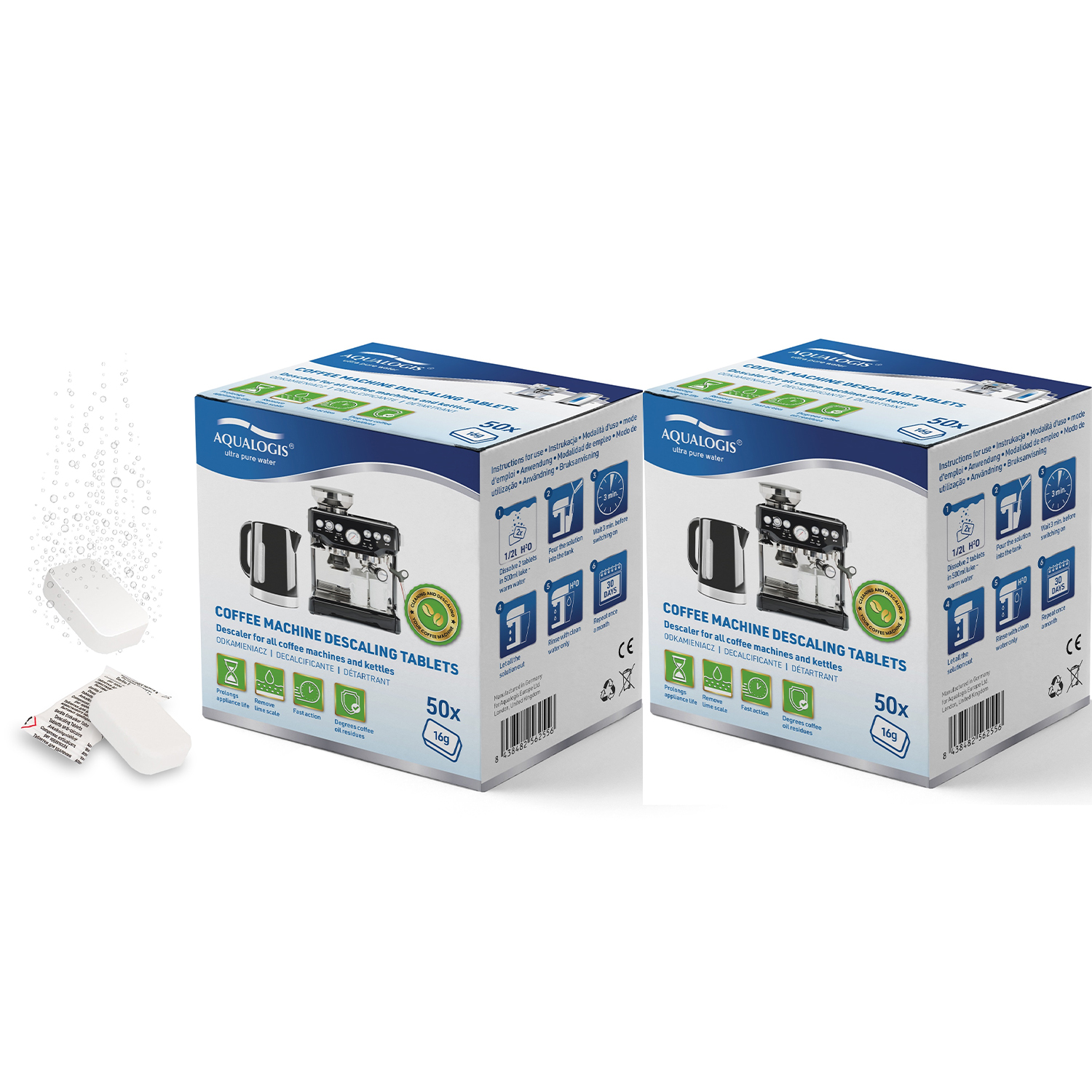 Odkamieniacz w Tabletkach do Ekspresu Krups, Siemens, Jura - 100 szt.