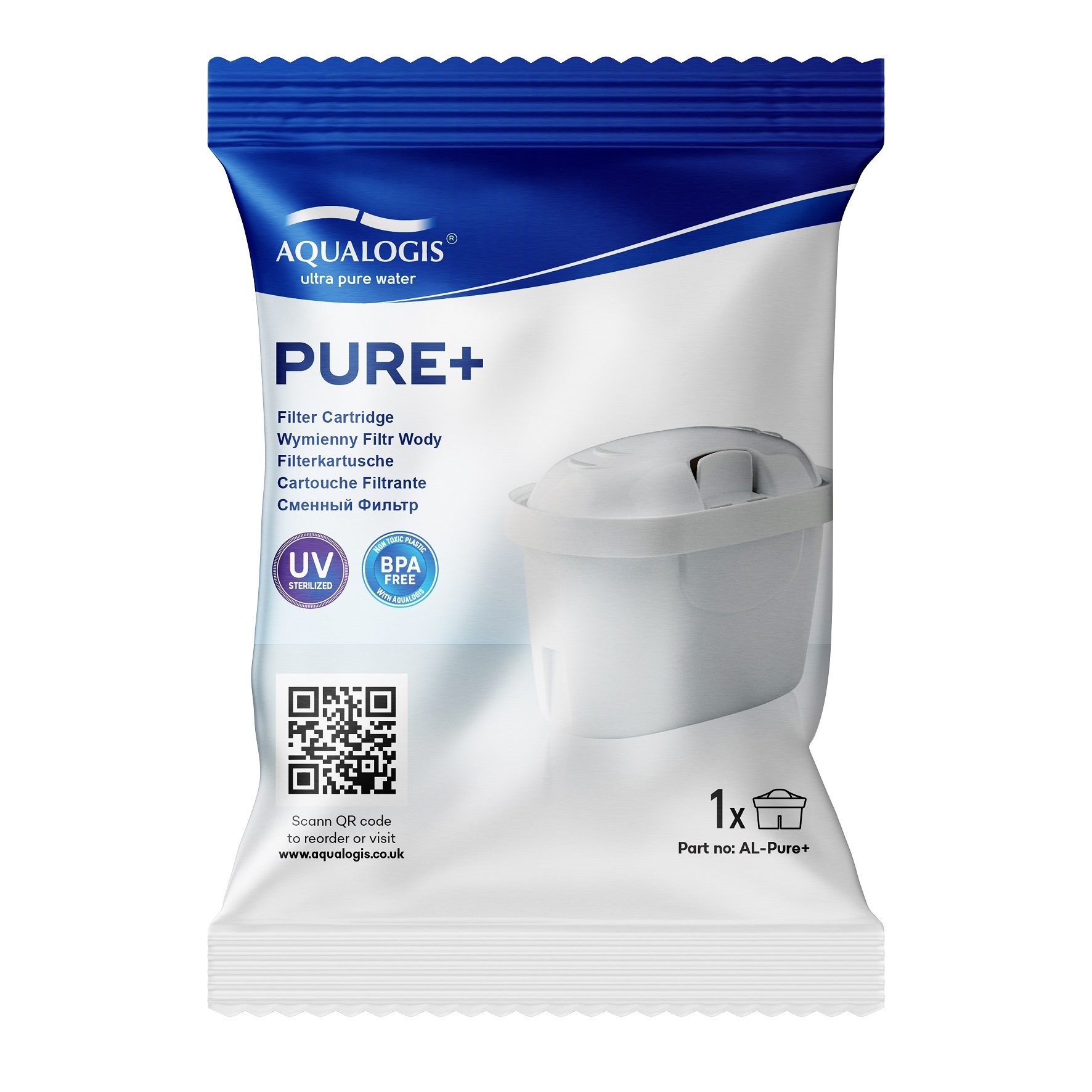 Aqualogis Pure+ Wkład Filtrujący Do Dafi Unimax Brita Maxtra Plus