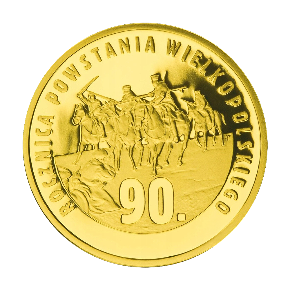 Złota moneta 200 zł 90. rocznica Powstania Wielkopolskiego 2008 - wysyłka 24 h! - Mennica Skarbowa