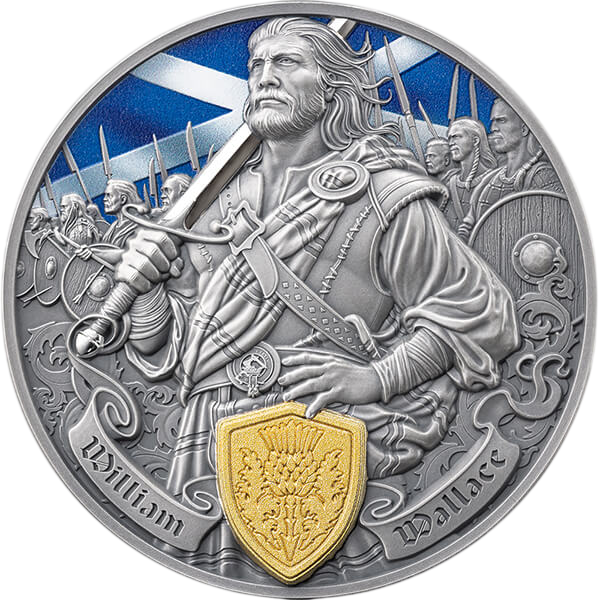 Srebrna moneta Legendy pola bitwy: William Wallace 2 uncje 2026 - wysyłka 24 h! - Mennica Skarbowa