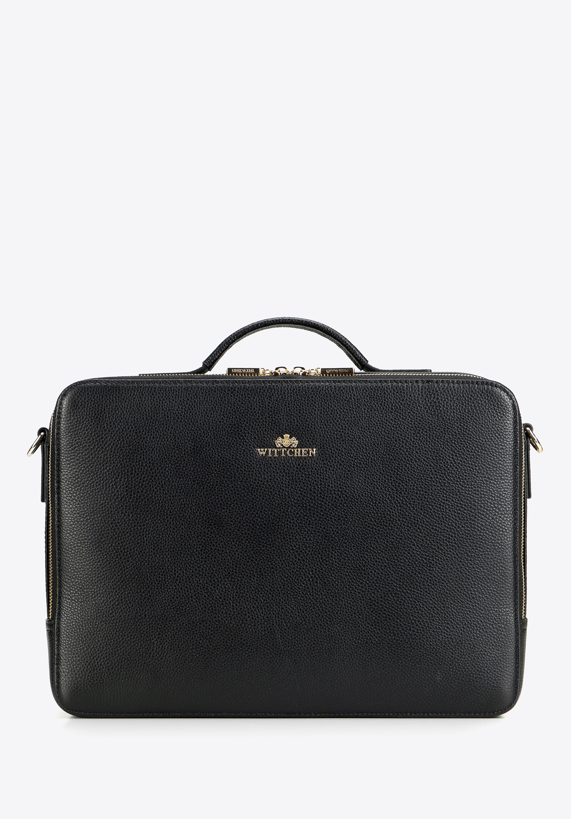 Damska torba na laptopa 15" dwukomorowa czarna