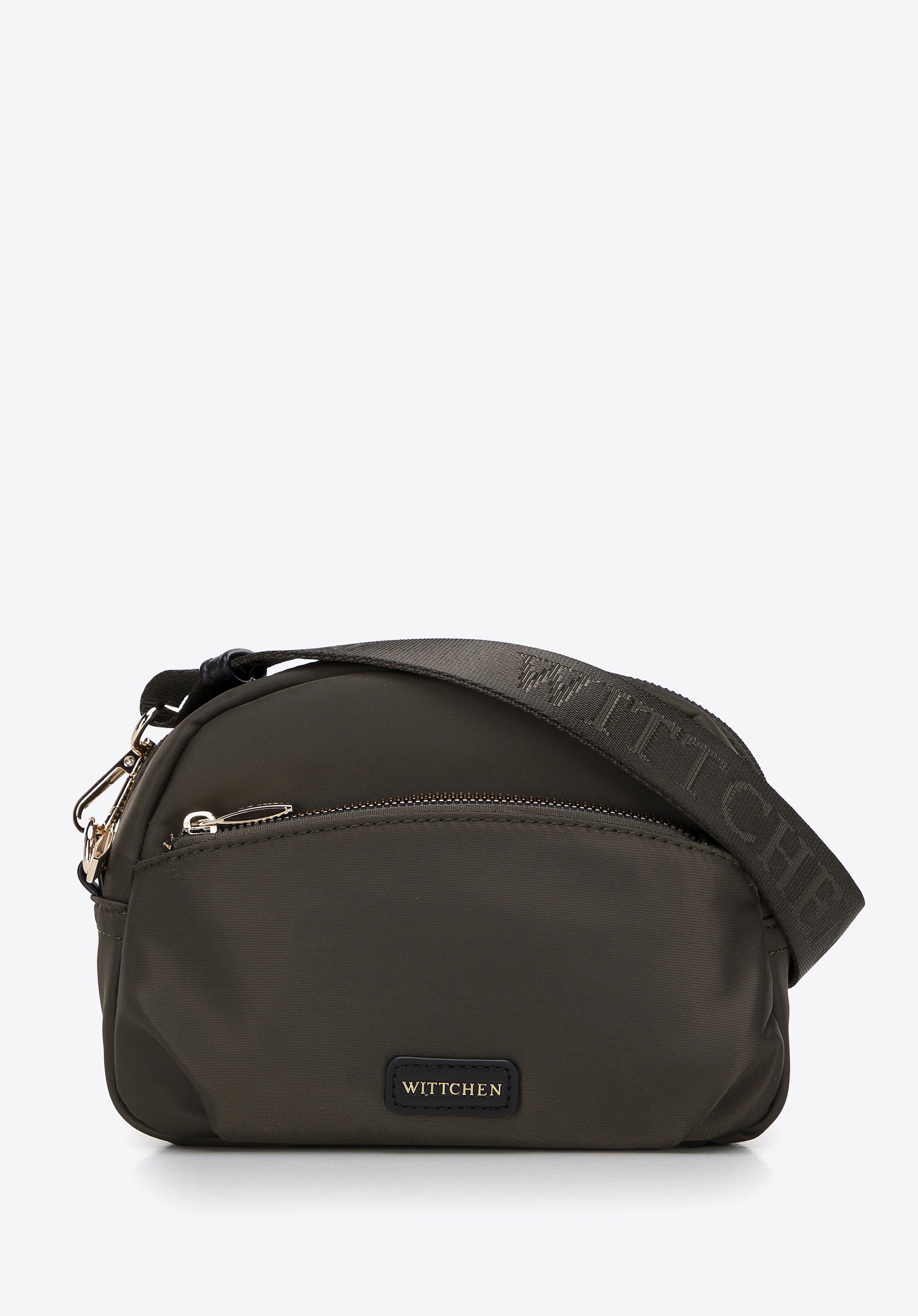 Damska torebka crossbody z nylonu zielona