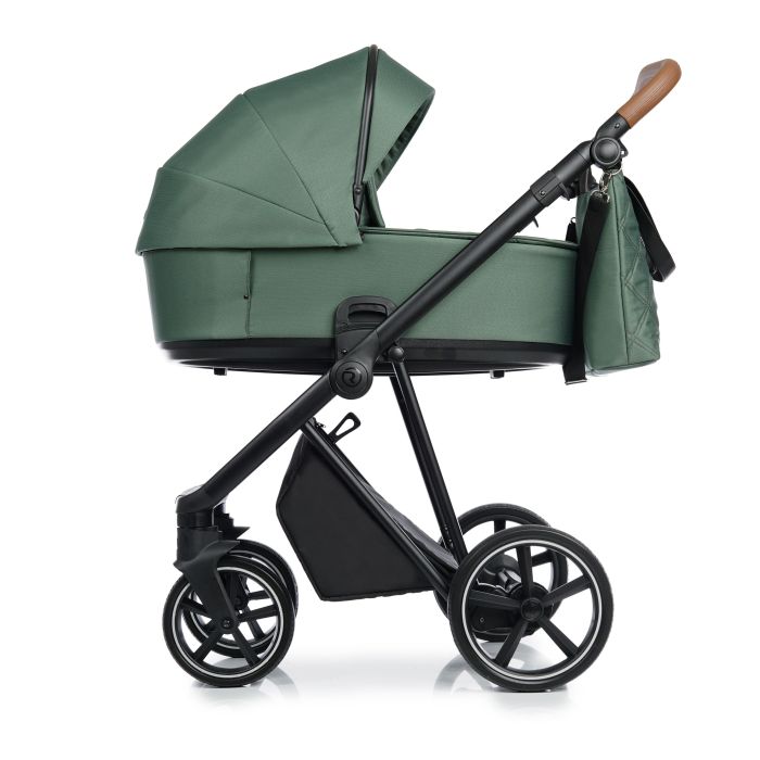 Roan Ivi 2.0 - wózek głęboko-spacerowy 2w1-Boho Green Black