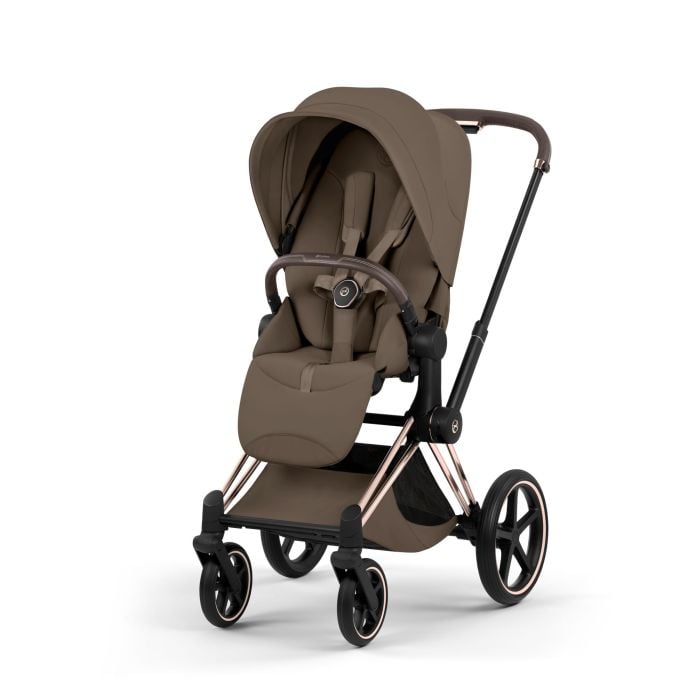 Cybex Priam 5.0 Style - wózek spacerowy-Coconut Brown-Rosegold (with brown leather)