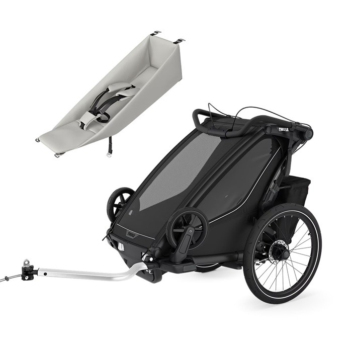 Thule Chariot Sport wersja 2 single - przyczepka dla jednego dziecka + leżaczek niemowlęcy-Black