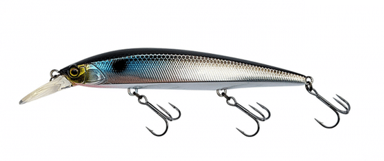 JACKALL wobler Rerange 110SP MR #HL Bora Silver & Black