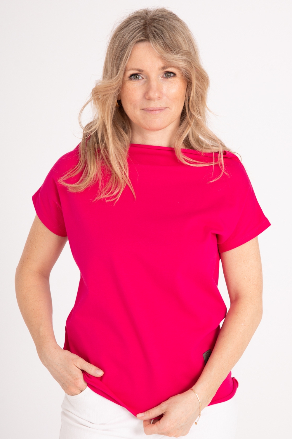 Lillow - BLUZKA z bawełny organicznej NEXT - magenta - Materiał bawełna - Uszyto w Polsce