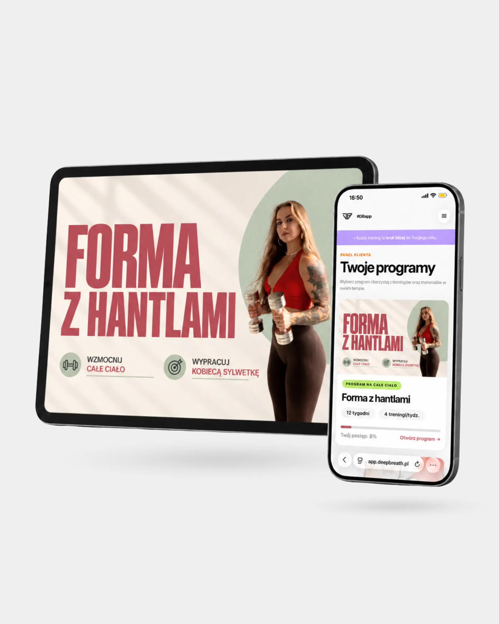 Forma z hantlami - Program Treningowy dla Kobiet - Deep Breath