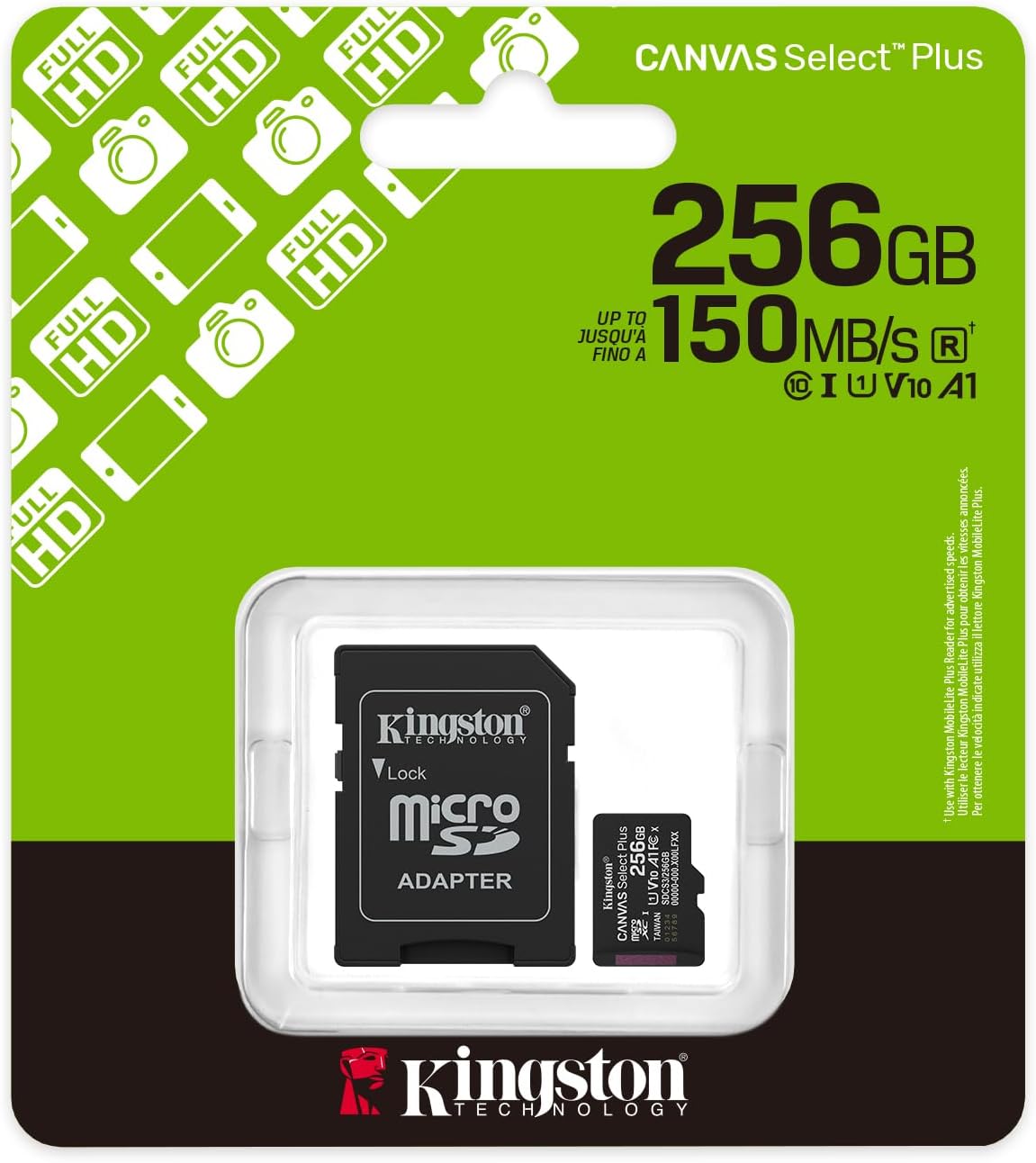 KINGSTON Micro SDXC 256GB SDCS3/256GB A1 150MB - Henryx24