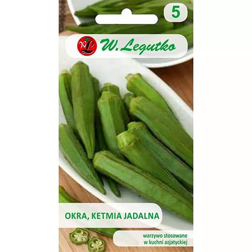 1 szt, Okra (Ketmia) Clemson Spineless - Nasiona: Ilość w opakowaniu: 1 g