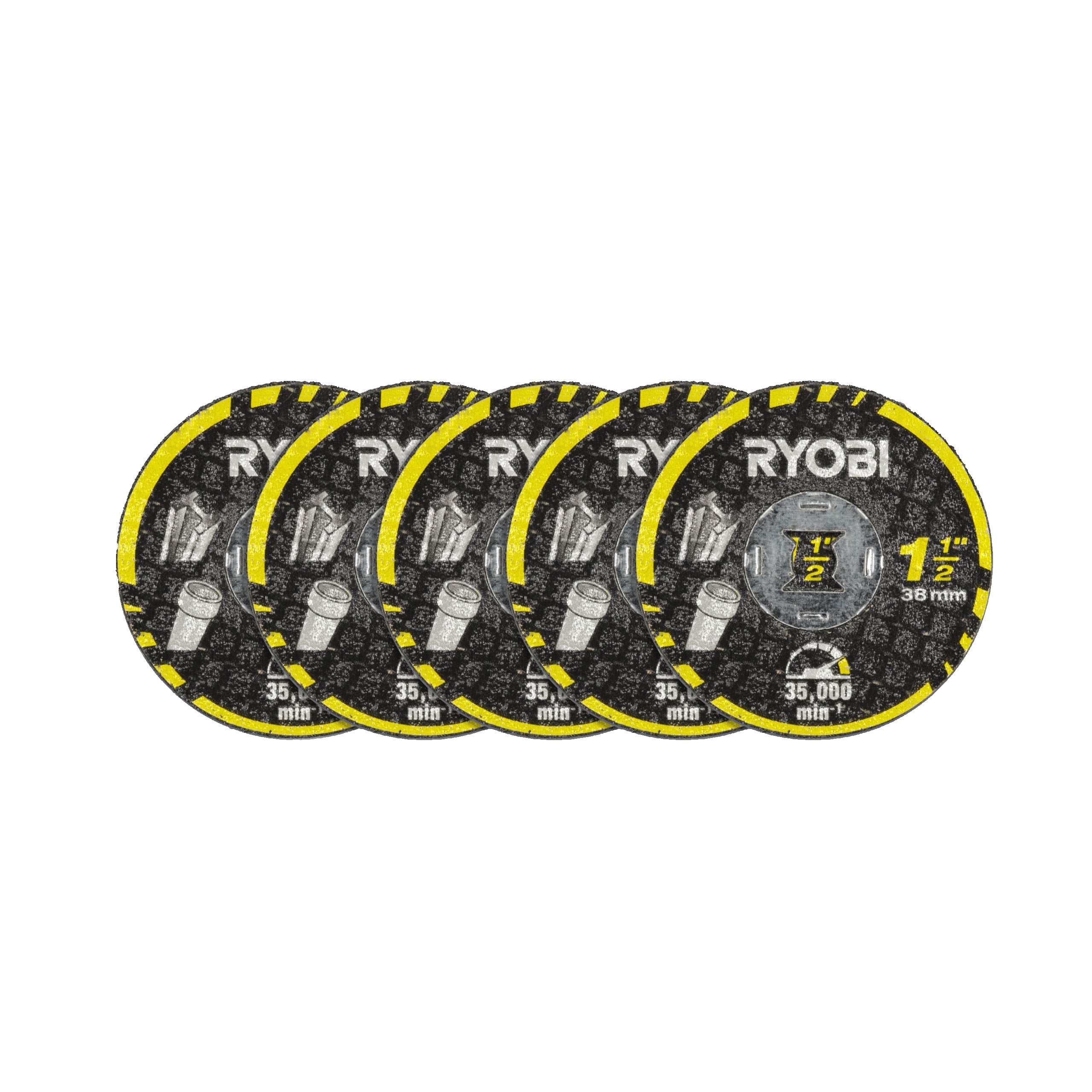 Zestaw tarcz do cięcia metalu/plastiku 38 mm