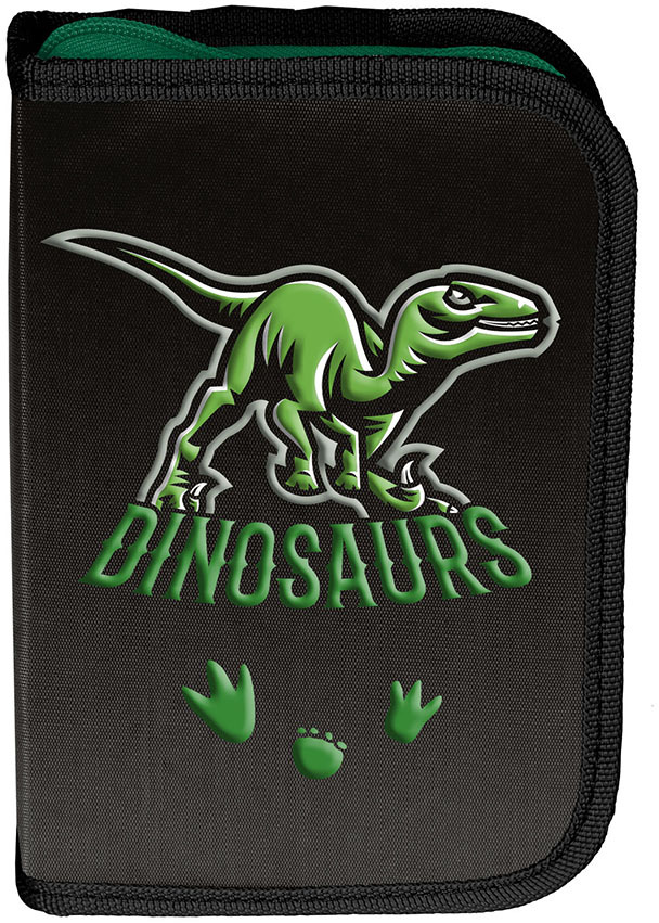 Paso piórnik Dinosaur 1-komorowy, bez wyposażenia, dla chłopca