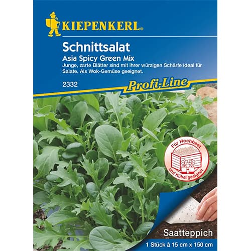1 pac, Salată asiatică Spicy Green mix - Semințe: Mod de ambalare: 1 pac