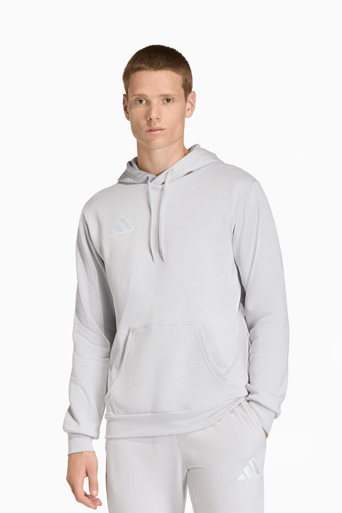 Bluza z kapturem adidas Entrada 26 Sweat - Szary