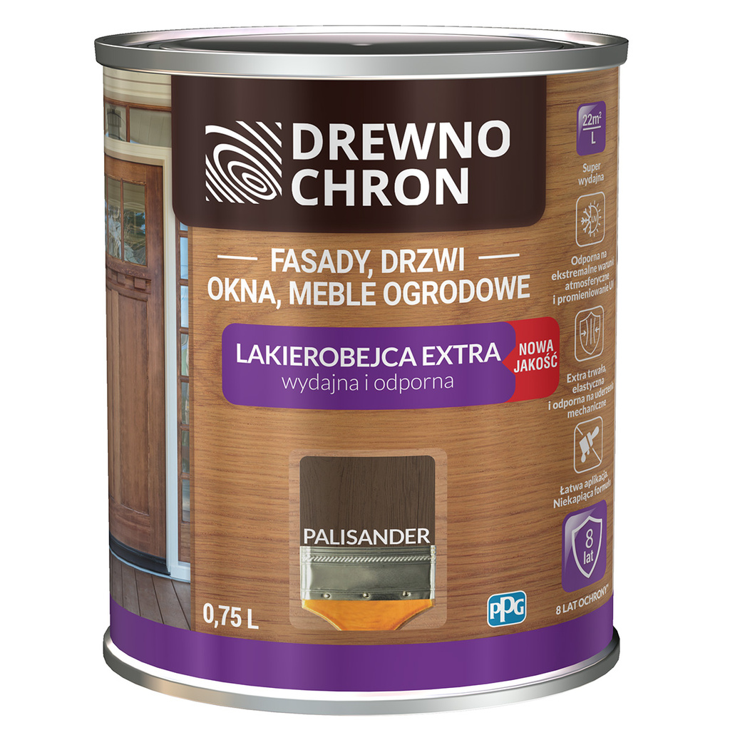 Lakierobejca Extra Palisander 0,75L Drewnochron