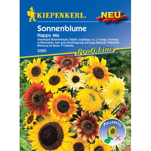 1 szt, Sonnenblumen Happy F1 - Samen: Ilość w opakowaniu: 1 Stück