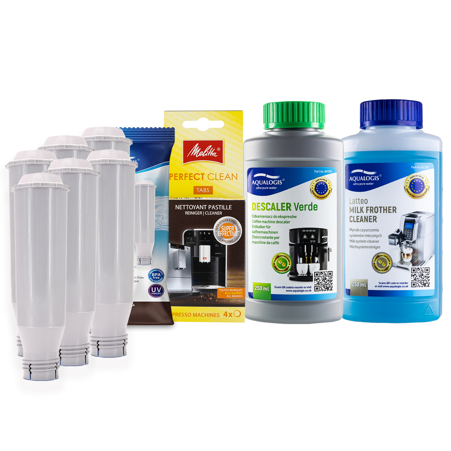 6x Filtr Do Ekspresu Melitta AL-TES46 + Tabletki + Latteo + Verde