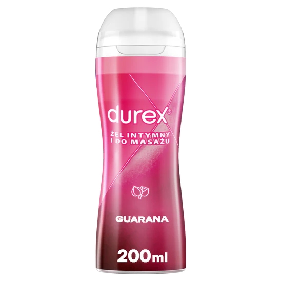 Durex guarana - delikatny i jedwabisty żel intymny i do masażu 2w1, 200 ml
