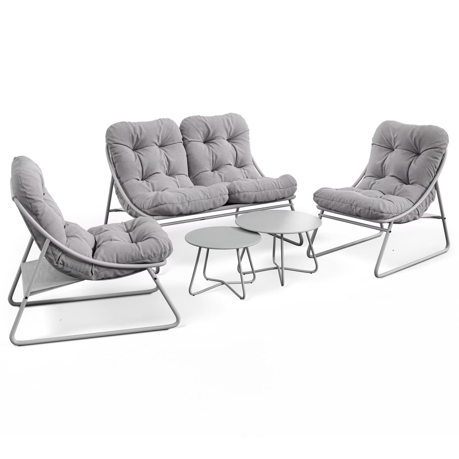 Gartenmöbel-Set ARSOLI - grau