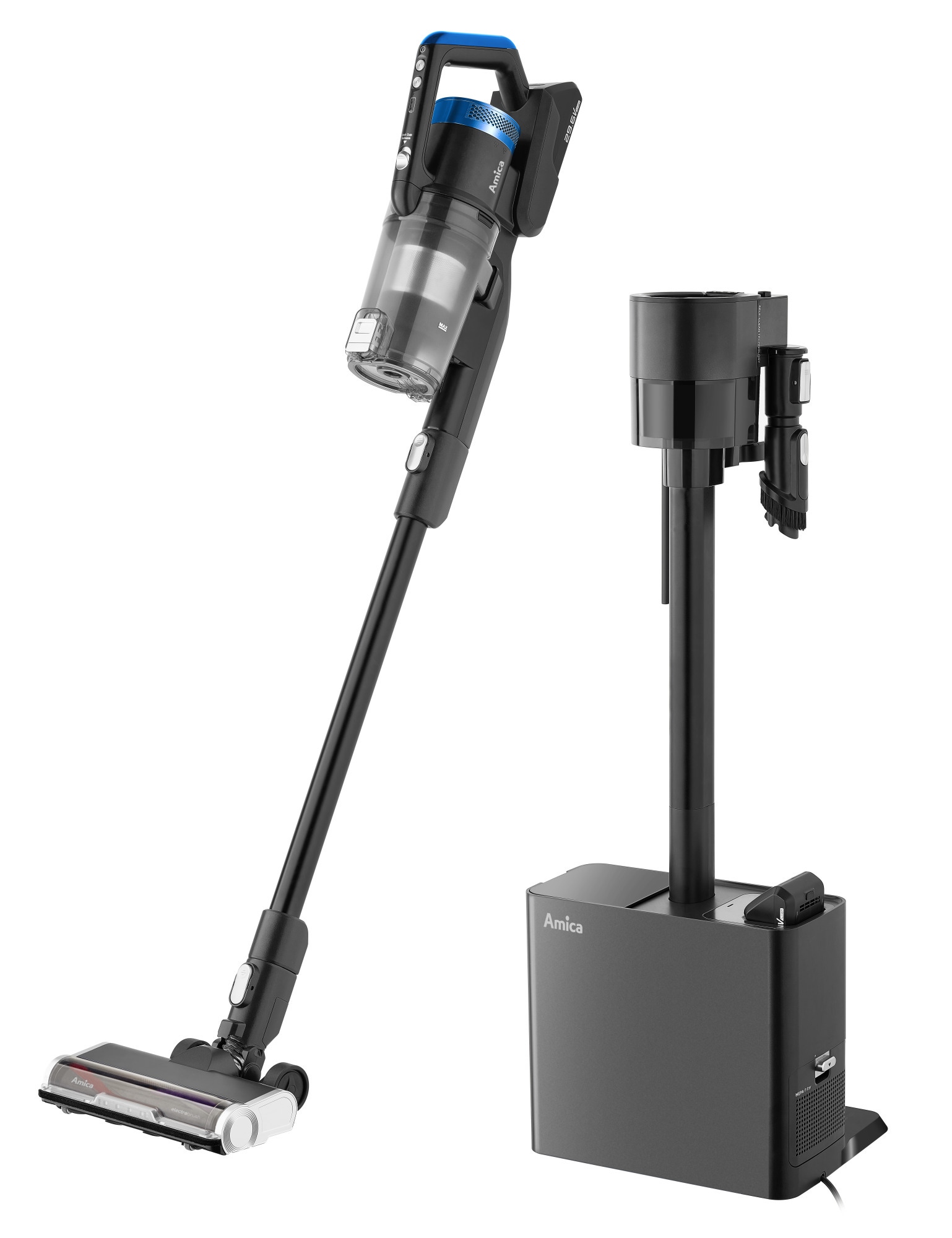 Odkurzacz pionowy Amica VMB Joran Pro Niebieski, Czarny 550W