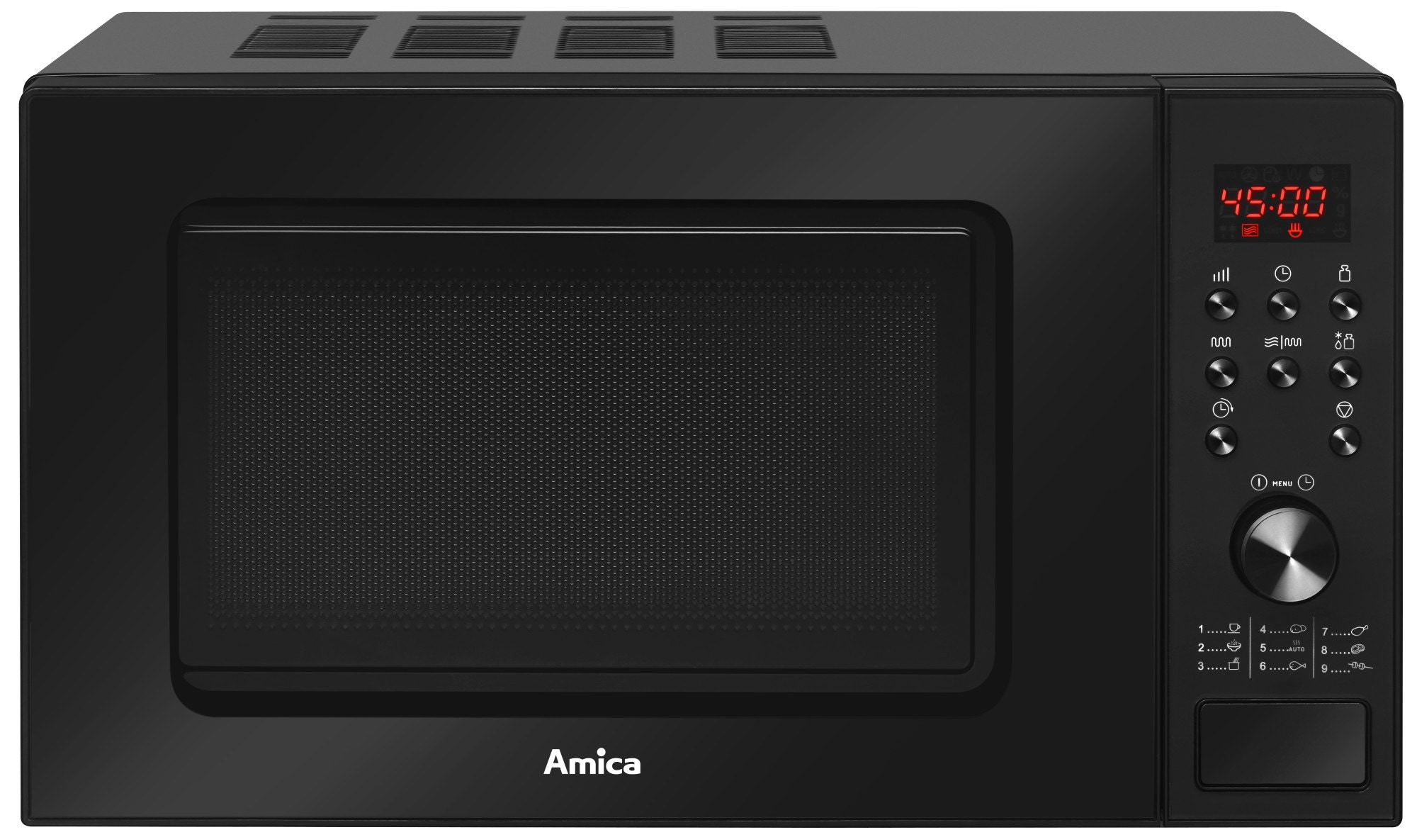 Kuchenka mikrofalowa Amica AMGF20E1GB Czarny 1200 W Sterowanie: Elektroniczne