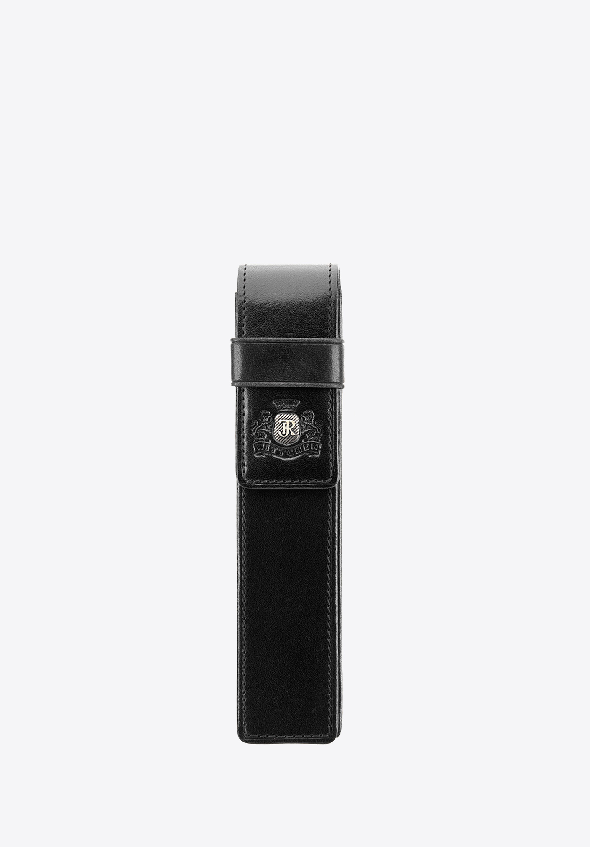 Etui na pióro skórzane wsuwane czarne