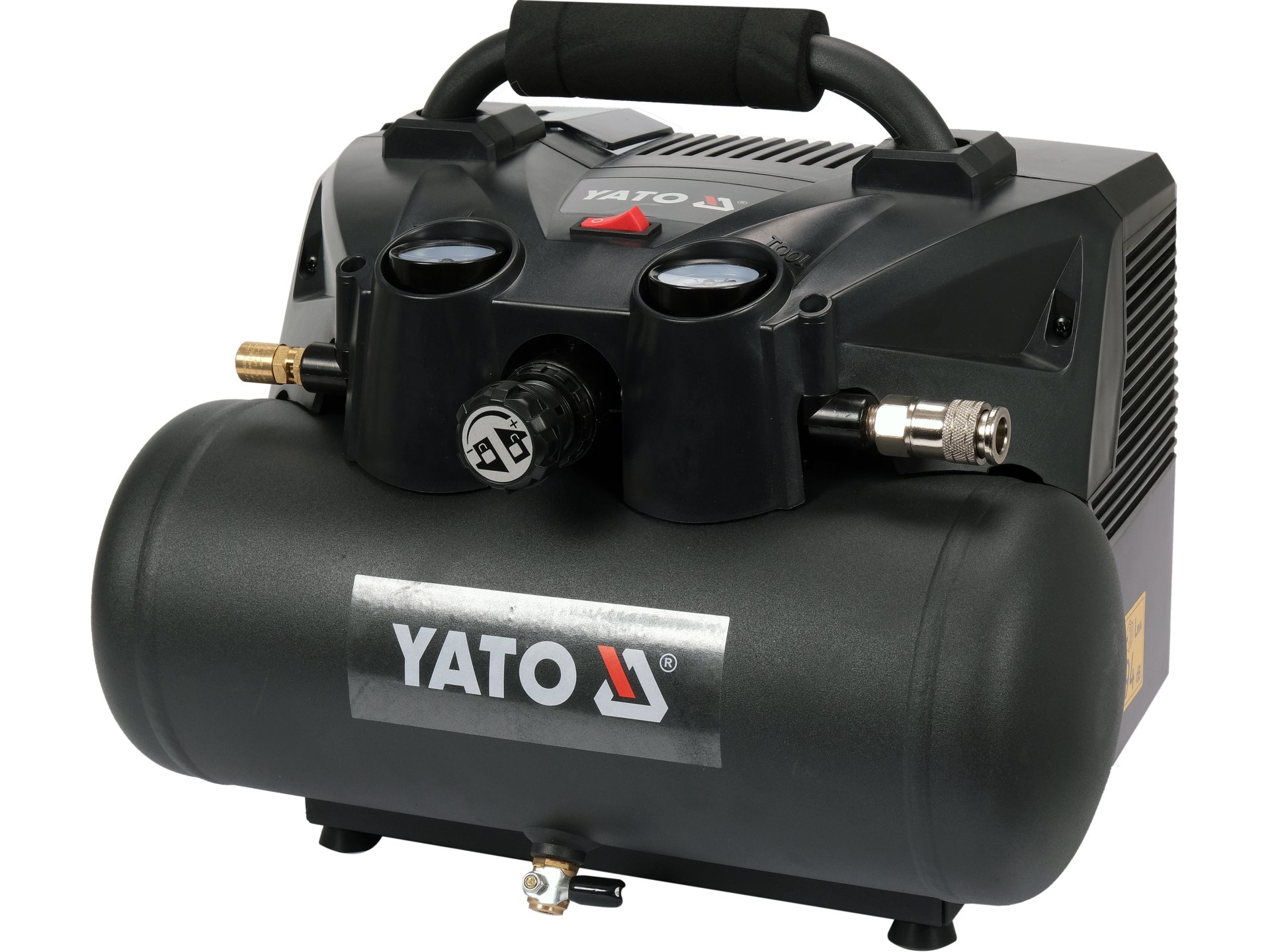 Kompresor bezolejowy akumulatorowy YATO 6L 8 bar 36V mobilny YT-23241