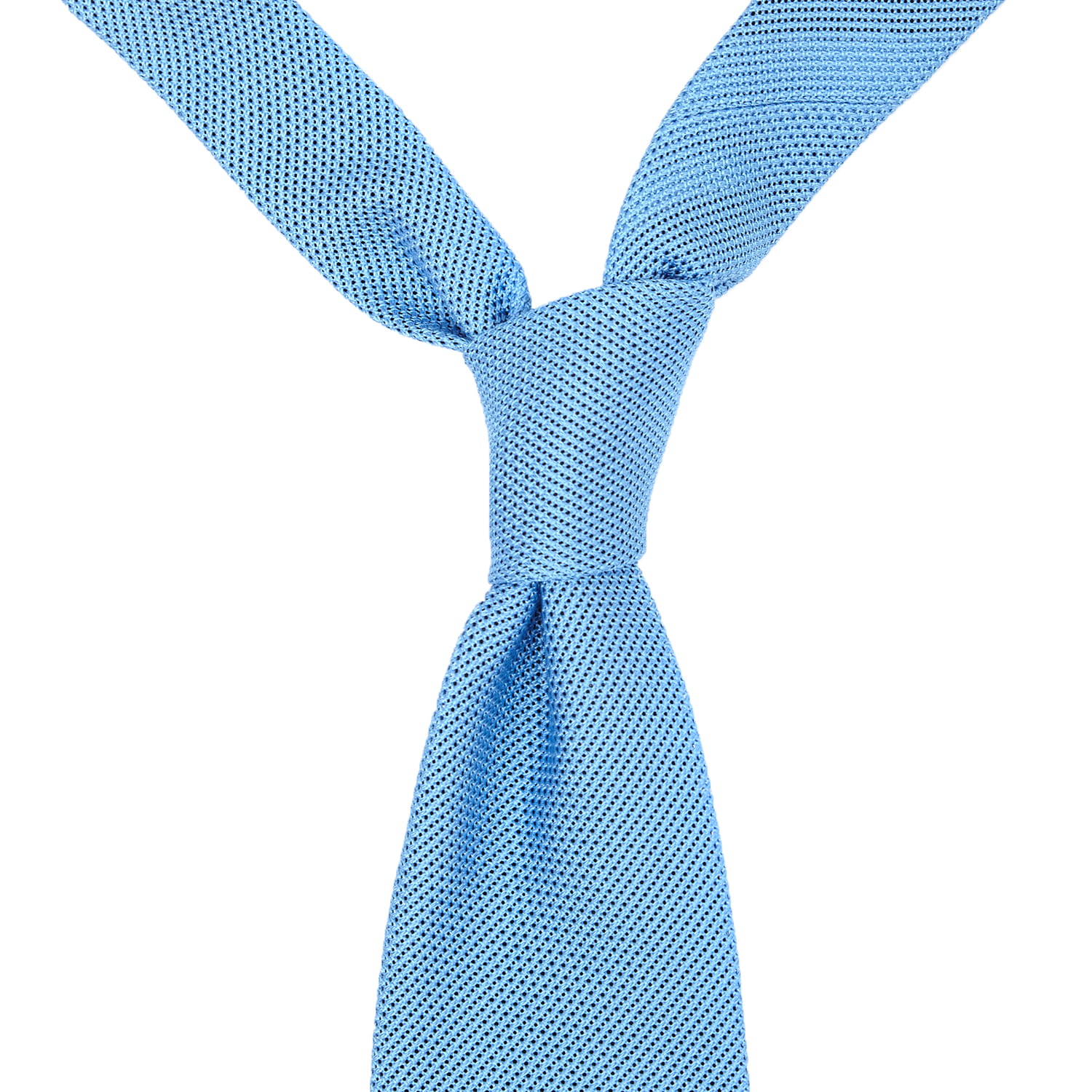 Krawat z grenadyny garza fina, błękitny