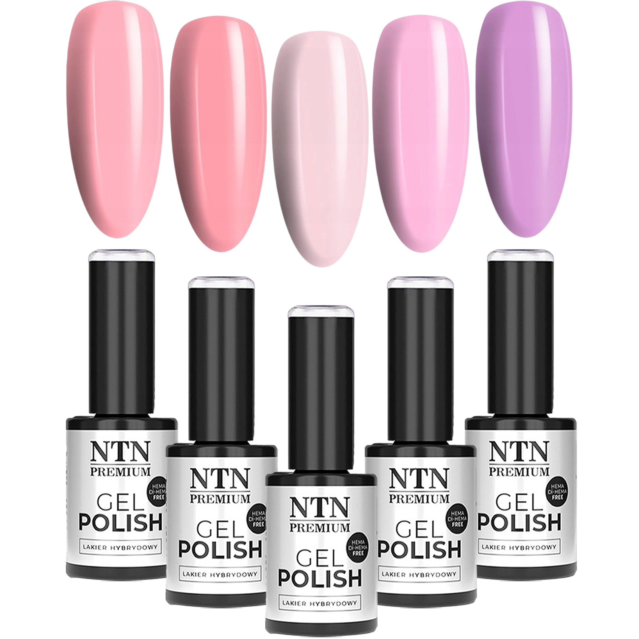 5x Lakier Hybrydowy NTN 5g Wiosna Spring Wiosenne Pastelowe Kolory v2