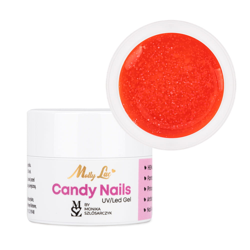 Żel do zdobień Candy Nails Candy Orange by Monika Szlósarczyk MollyLac HEMA/Di-HEMA Free 5g
