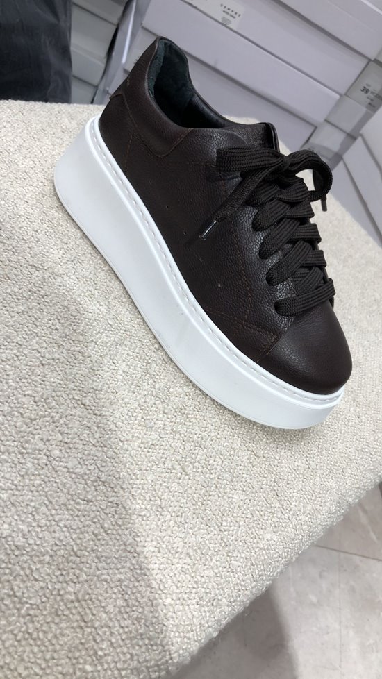 Sneakers SN41 - 1D Brąz / Biały