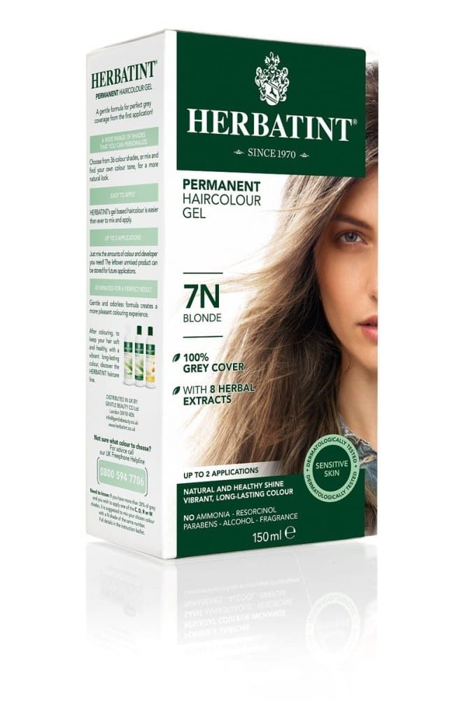 NATURALNA FARBA DO WŁOSÓW Herbatint trwała 7N BLOND 150 ml