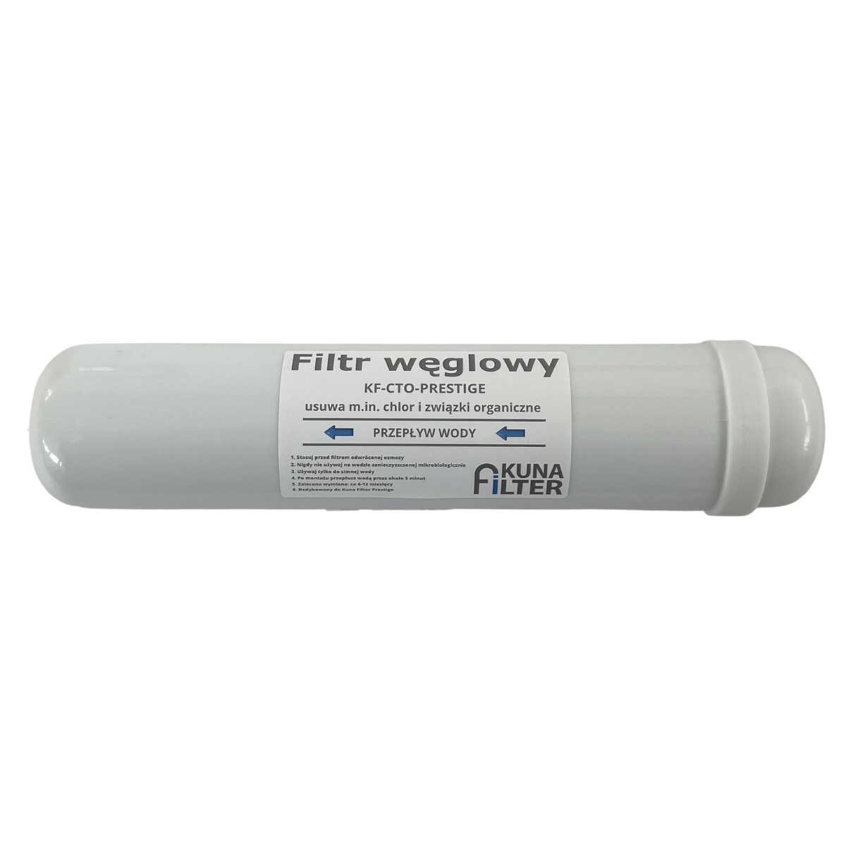 Wkład wstępny, blok węglowy do filtra Kuna Filter Prestige. Wymienny filtr węglowy KF-CTO-PRESTIGE.