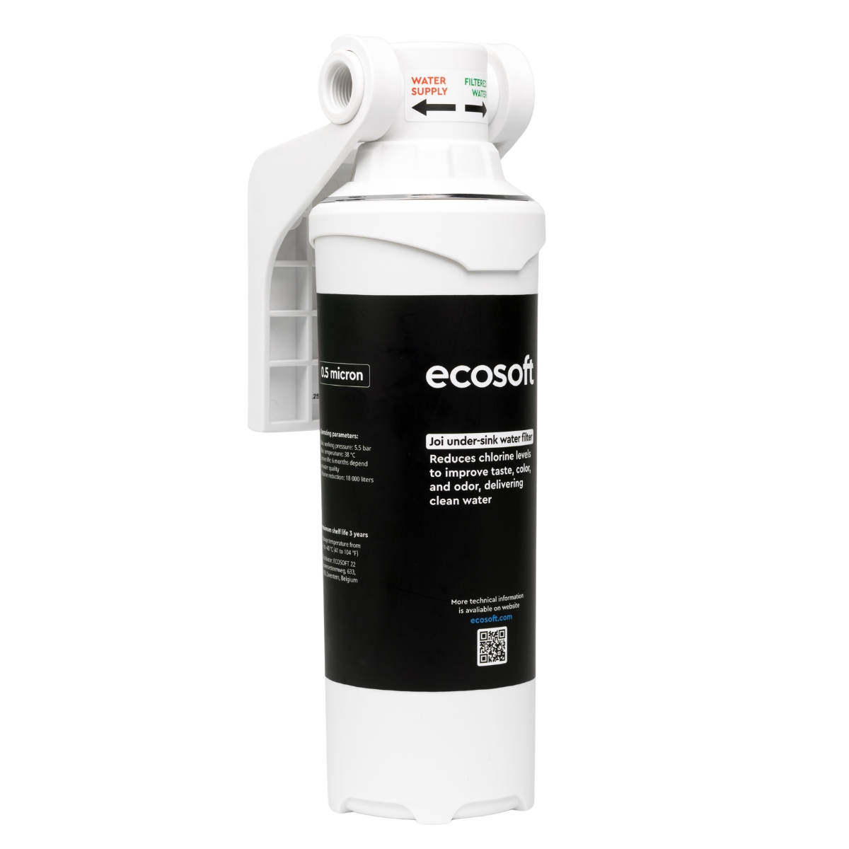 Ecosoft JOI filtr do wody wodociągowej pod zlew.