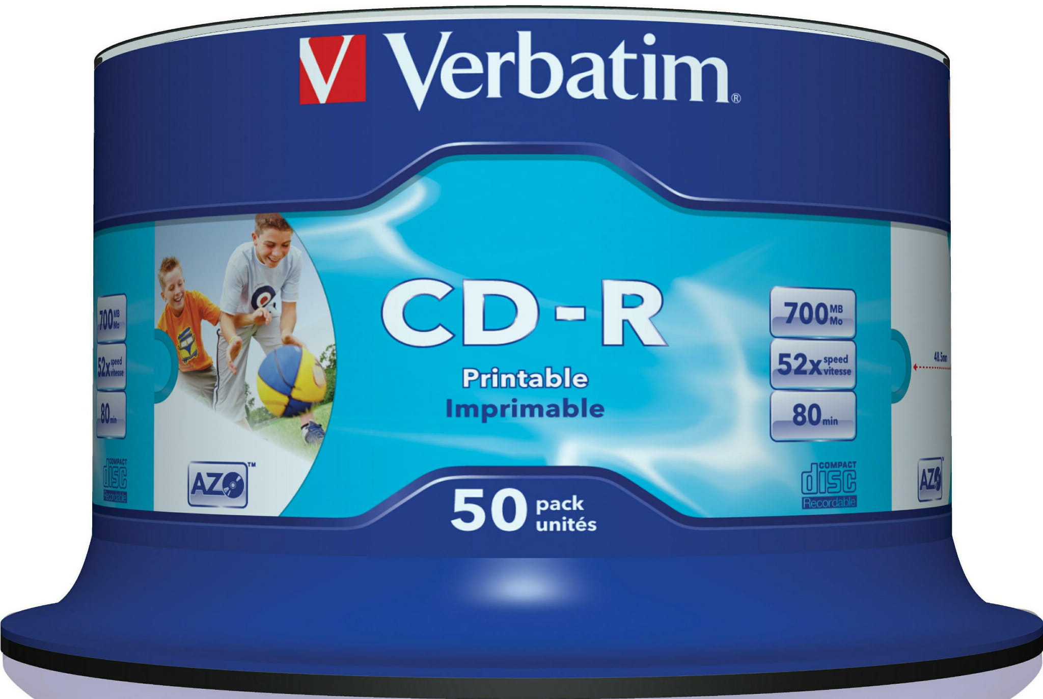 Verbatim CD-R x52 700MB PRINT c-50 43438 AZO bez ID - Henryx24