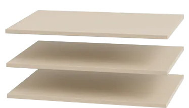 Dodatkowe półki do szafy 87 cm piasek pustyni LARIO