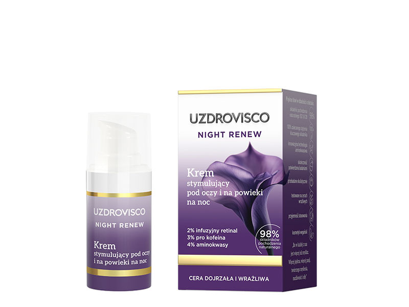 Uzdrovisco Night Renew Krem stymulujący pod oczy i na powieki na noc 15 ml